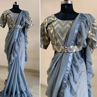 BEST SELLING SAREE - Grey