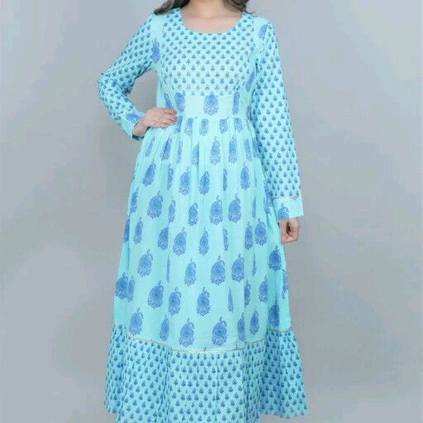 Charvi Ensemble Kurtis - Blue, XXL