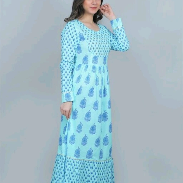 Charvi Ensemble Kurtis - Blue, XXL