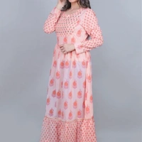 Charvi Ensemble Kurtis - Blue, XXL