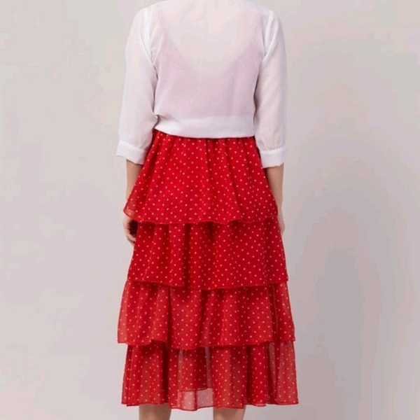 Women Gathered Dress + White Overcoat - Black, S