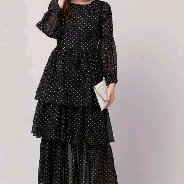 Women Gathered  Dress - Black, M