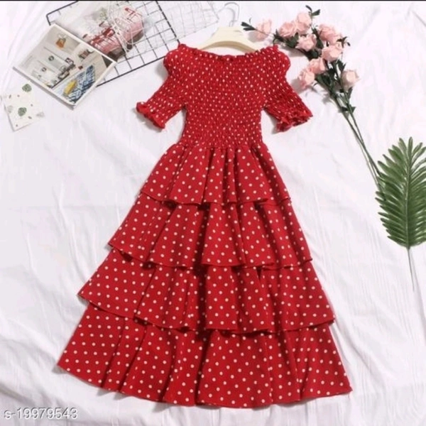 Trendy Sensational Women Dresses - Red, S