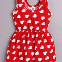 GIRL'S COTTON FROCKS  - Yellow, 5-6 years