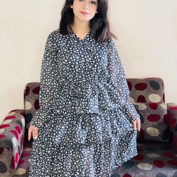 Comfy Feminine Women Dresses - BLACK, L