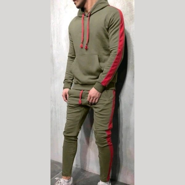 Sleek Style Men's Tracksuits  - Green, XL