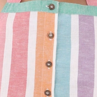 Girls Multi Colorured Top With Palazzos - 4-5 years