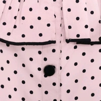 Girls Pink Polka Dots Printed Top With Trousers - 5-6 years