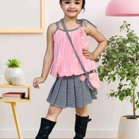 Princess Elegant Girls Top & Bottom Sets - Rose, 18-24 months