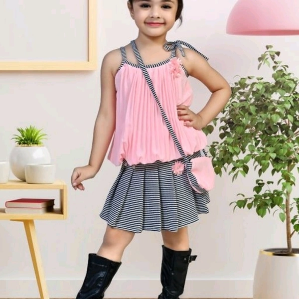 Princess Elegant Girls Top & Bottom Sets - Rose, 18-24 months