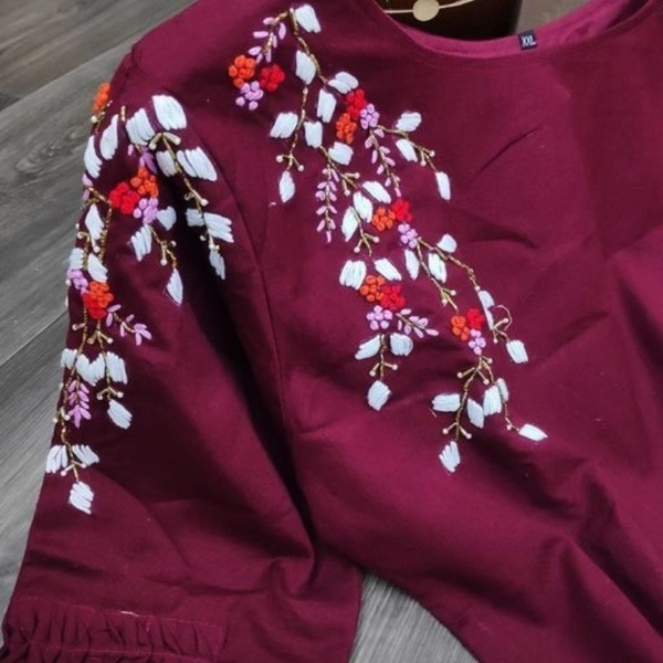 Modern Women Kurta Sets - Maroon, S