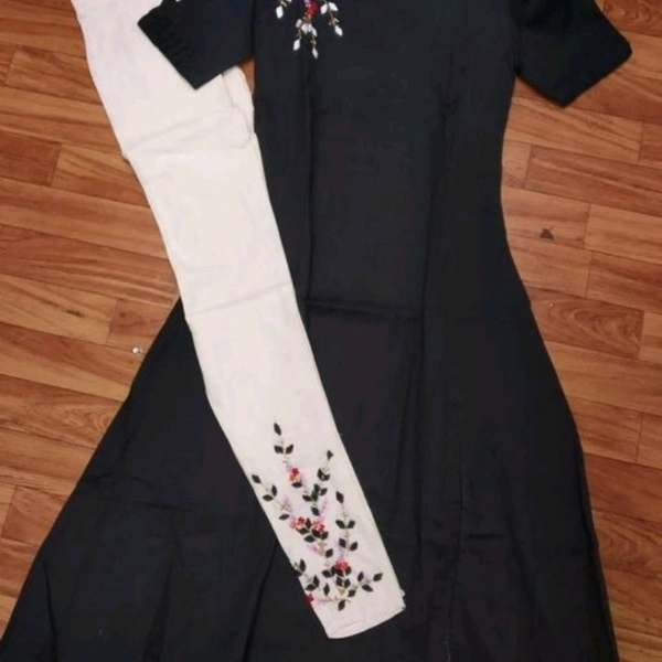 Modern Women Kurta Sets - Black, M