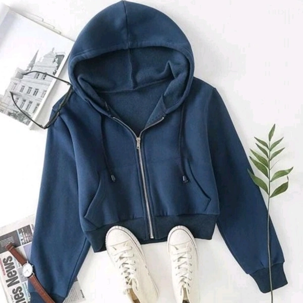 Stylish Ravishing Women Jackets & Waistcoat - Blue, XXL