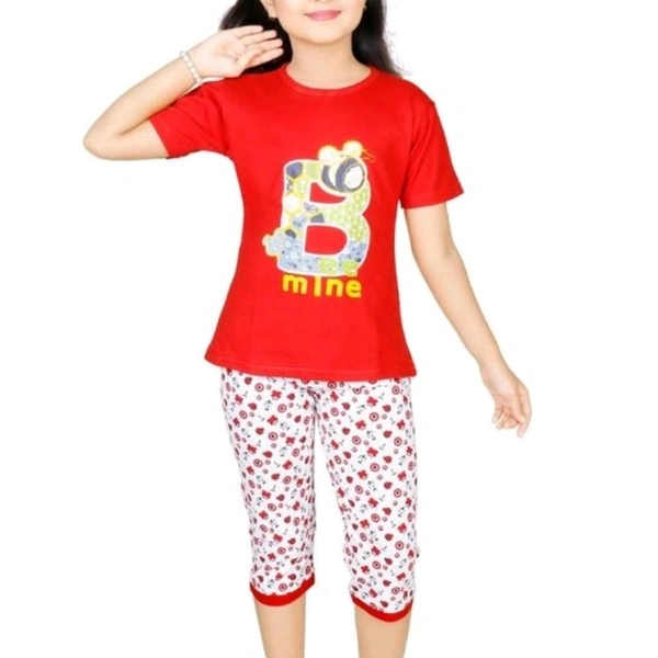 Classy Kid's Cotton Nightsuits - 5-6 years