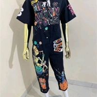 Trendy Retro Women Jumpsuits - Black, XL