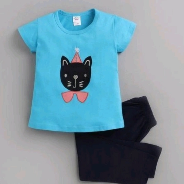 Girls Pyjama Set/ Night Dress/Suit - 6-7 years