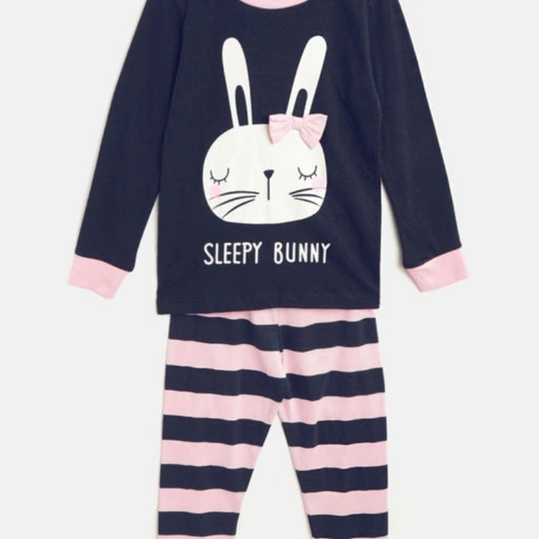Cutiepie Elegant Kids Girls Nightsuits - 7-8 years