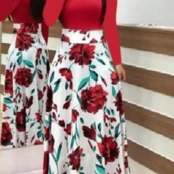 Trendy Fashionista Women Dresses - Red upper, XL