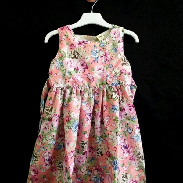Kids Printed Casual Fit and Flare Dress - 5-6 years