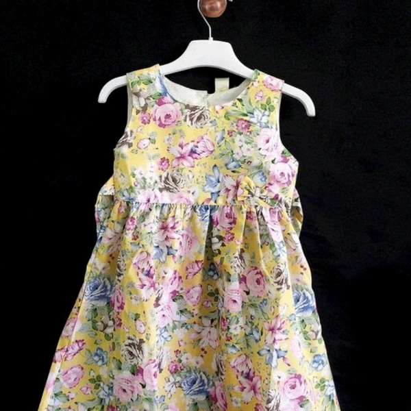 Kids Printed Casual Fit and Flare Dress - 3-4 years