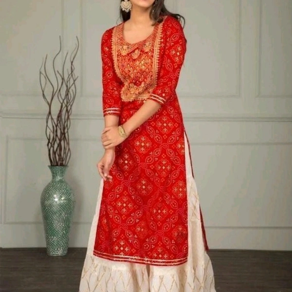 Graceful kurta sharara set - L