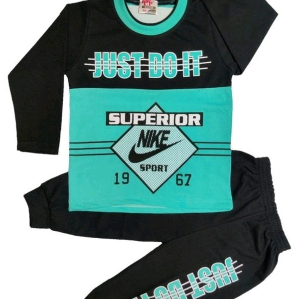 Stylus Kid's Clothing Sets/ Night Dress/ Night Suits - Blue, 1-2 years