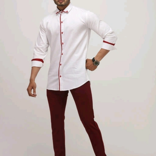 Men'S Cotton Designer Party Wear Shirt - M