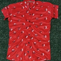 Lycra trend printed half sleeves shirt - White, XXL