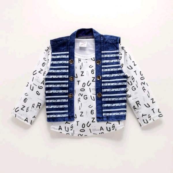 Denim clothing sett - 0-6 months