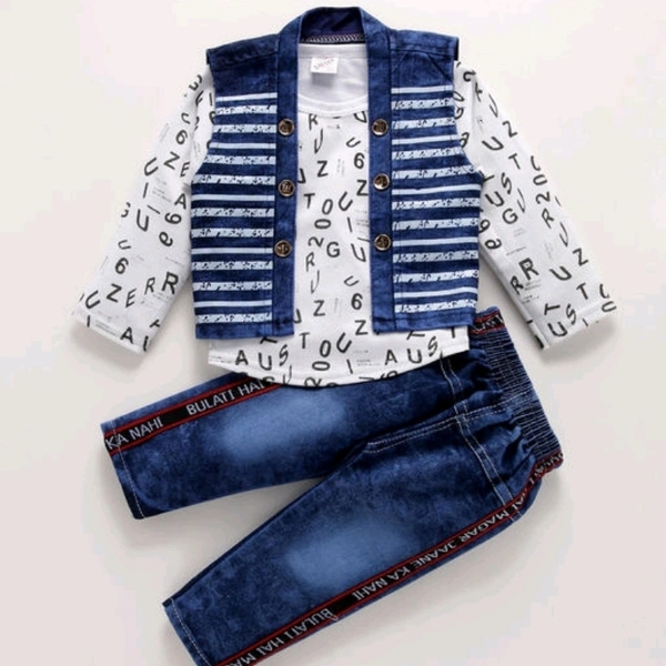 Denim clothing sett - 6-12 months
