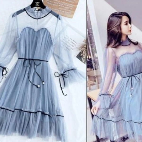Comfy Modern Women Dresses - White, S
