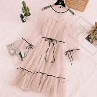 Comfy Modern Women Dresses - White, S