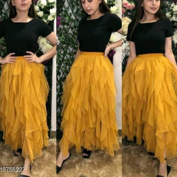 Fashionable Trendy Women Western Skirts - Wine, 26