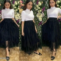 Fashionable Trendy Women Western Skirts - Wine, 26