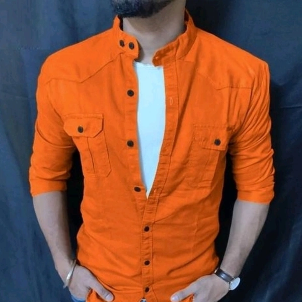 Comfy Sensational Men Shirts - Orange, L