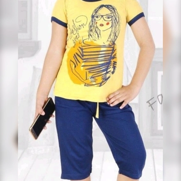 Amazing Sinker Cotton Nightsuit - 11-12 years