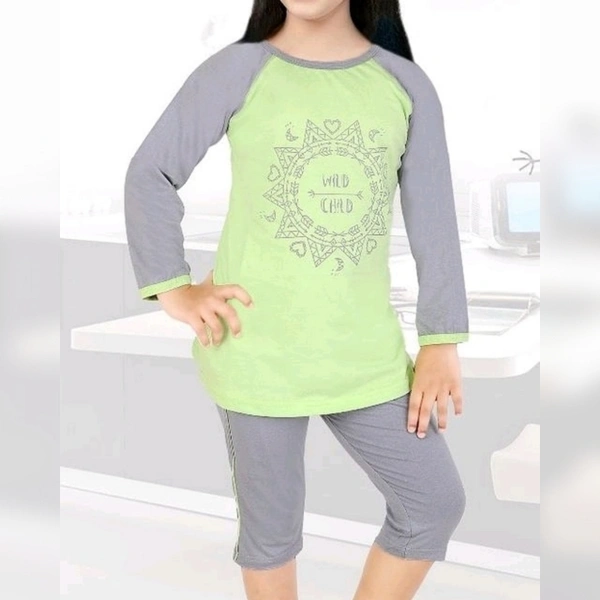 Amazing Sinker Cotton  Nightsuit - 12-13 years