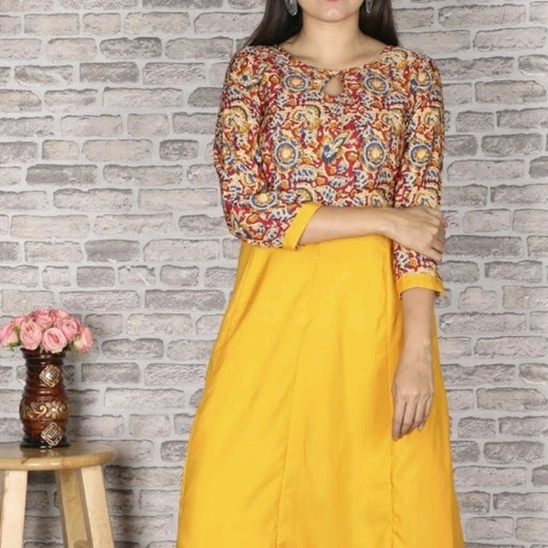 Women's Printed Crepe Anarkali Kurti - 4XL