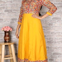 Women's Printed Crepe Anarkali Kurti - 4XL
