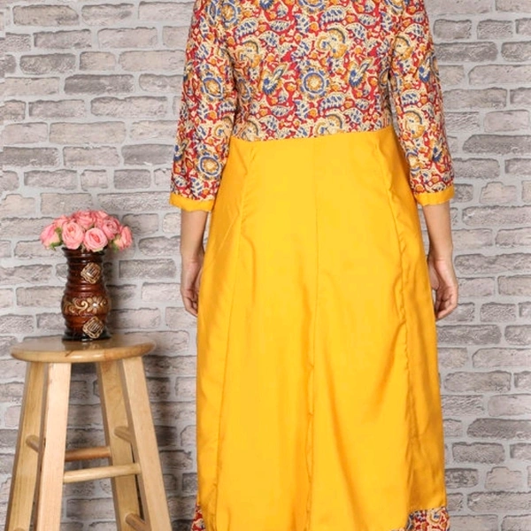 Women's Printed Crepe Anarkali Kurti - 4XL