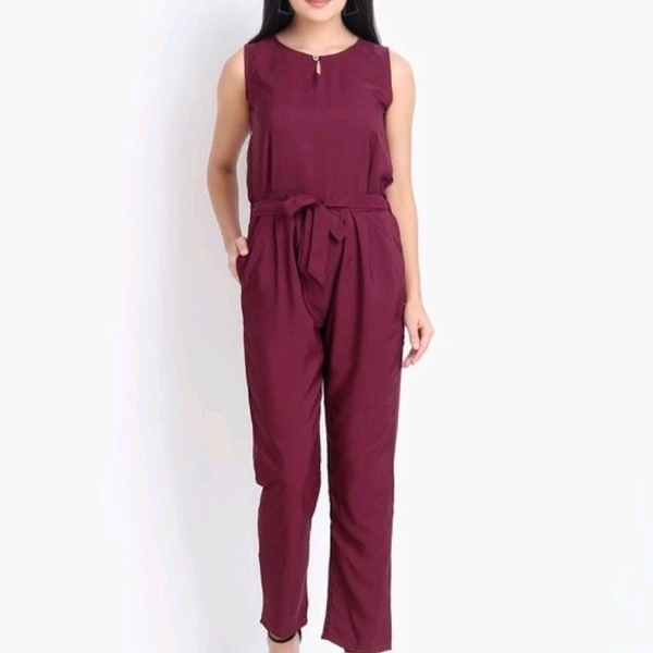 REAL VIBES JUMPSUIT - Wine, S