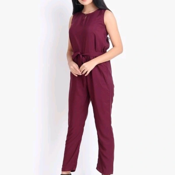 REAL VIBES JUMPSUIT - Wine, S