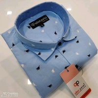 Classic Glamorous Men Shirts - Yellow, L