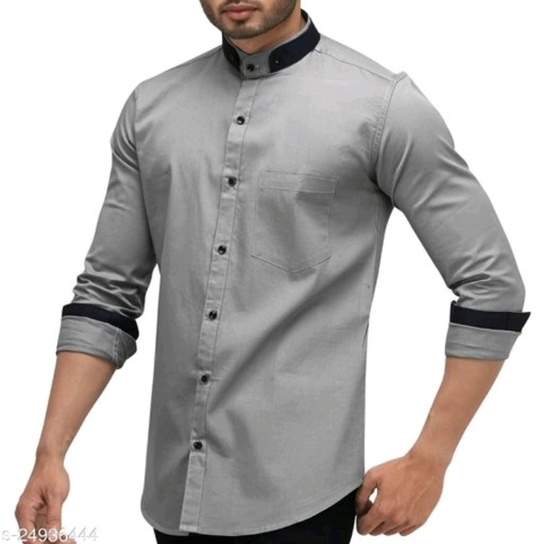 Classic Latest Men Shirts - Grey, S