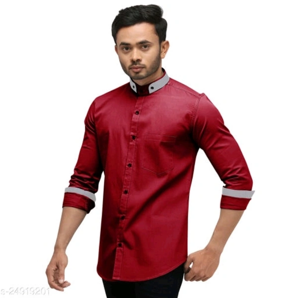 Classic Latest Men Shirts - Pink, M