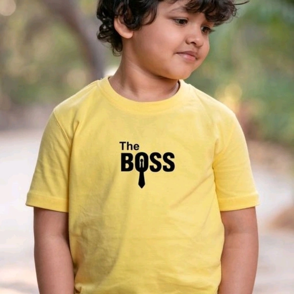 Cutiepie Trendy Boys Tshirts - Yellow, 6-7 years