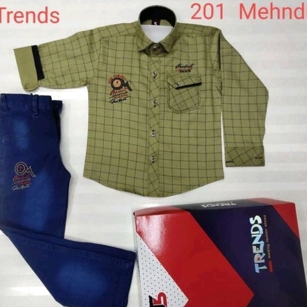 Modern Fancy Boys Top & Bottom Sets - 3-4 years