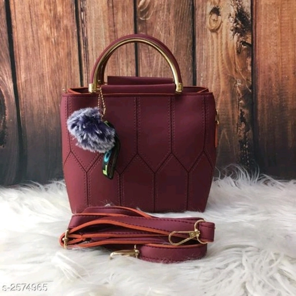 Trendy Women's  Leather Slingbag - Maroon