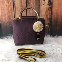 Trendy Women's  Leather Slingbag - Black
