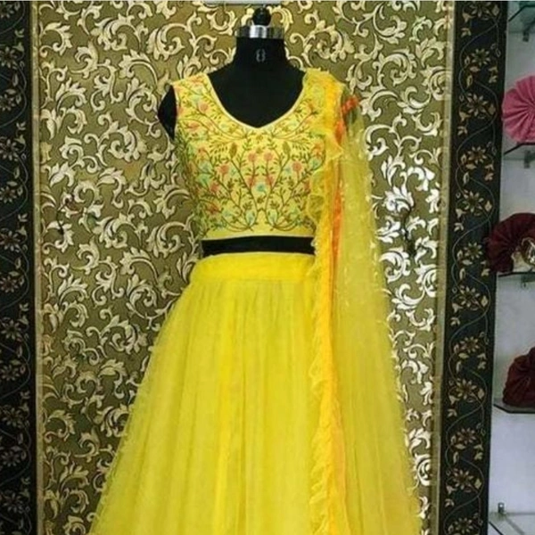new latest new embroidery lehengha for women